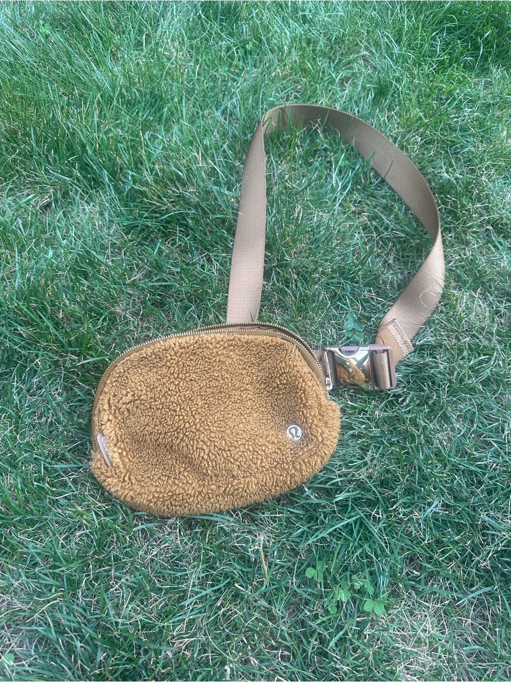 lululemon athletica Brown Sherpa Crossbody Belt Bag
